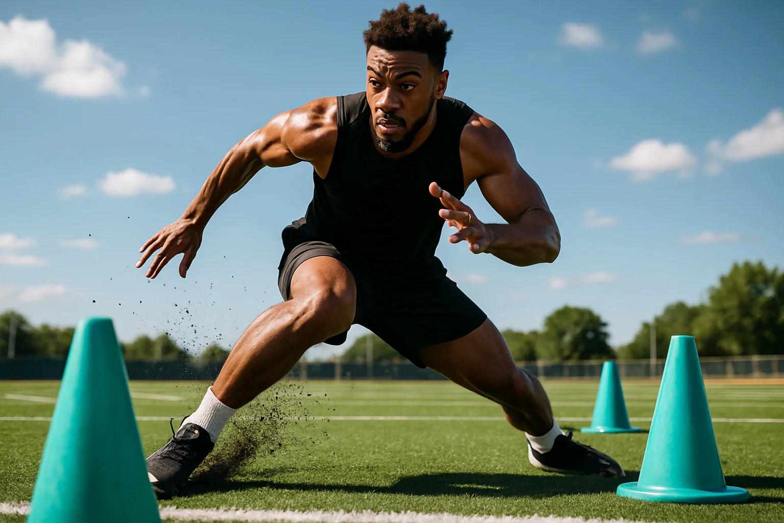 Our agility calculator measures change‑of‑direction speed for T‑Test and pro agility. Enter times, compare attempts, check asymmetry, and track improvements.