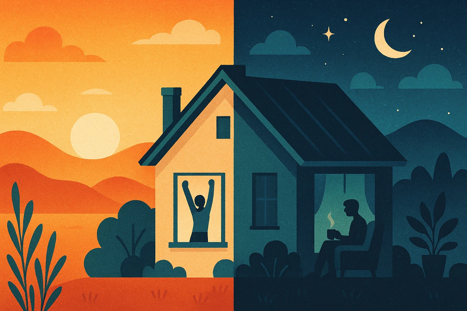 Guide from the circadian rhythm calculator suggesting optimal sleep and wake windows by chronotype, with tips on meal timing, exercise, and blue-light exposure.