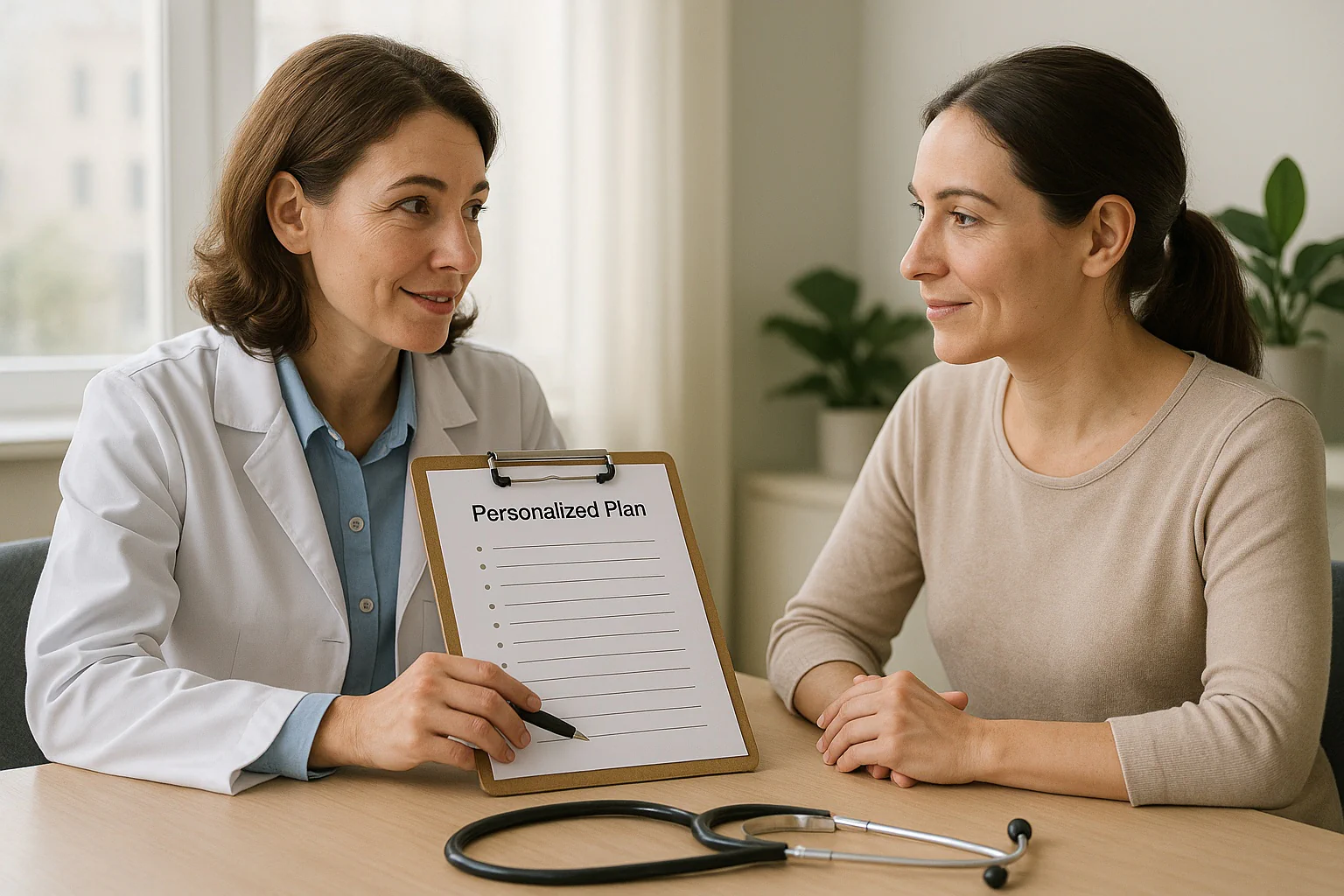 A focused health risk calculator display with risk scoring, prevention highlights, and next steps. It emphasizes clarity and guidance with readable labels.